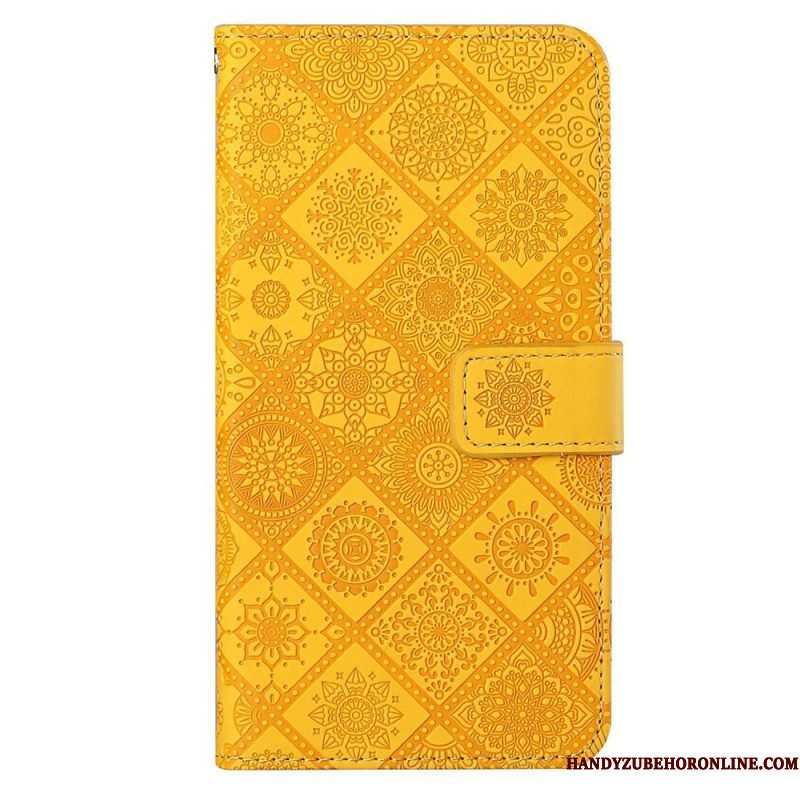 Leren Hoesje voor Xiaomi 12T / 12T Pro Bloemenpatroon