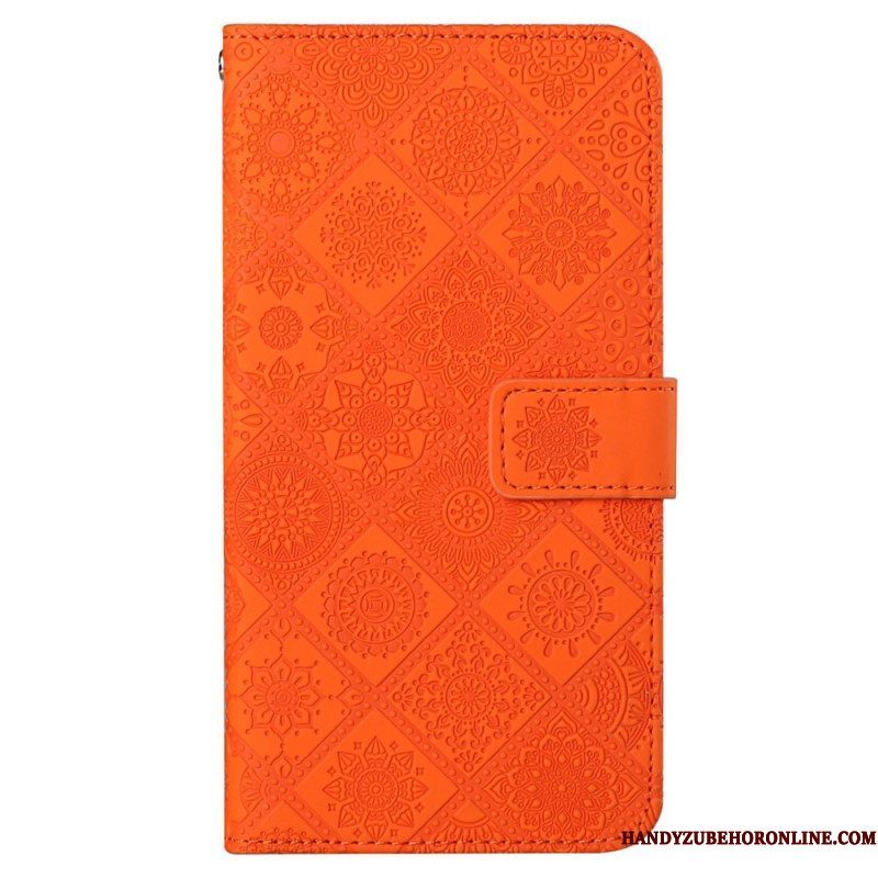 Leren Hoesje voor Xiaomi 12T / 12T Pro Bloemenpatroon