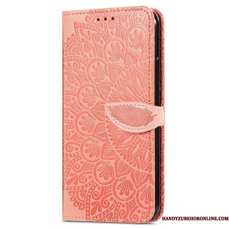 Leren Hoesje voor Xiaomi 12T / 12T Pro Stammen Bladeren