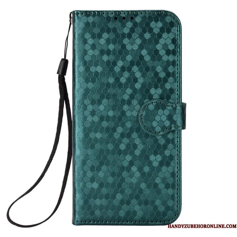 Leren Hoesje voor Xiaomi 13 Lite Met Ketting Strappy-patroon In 3d