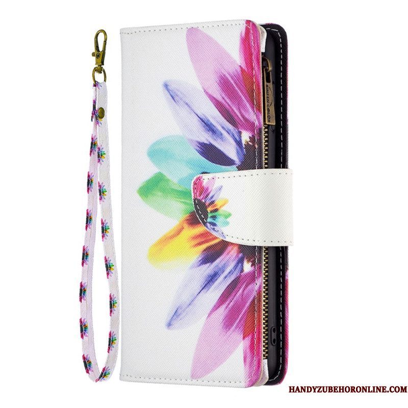 Leren Hoesje voor Xiaomi 13 Lite Portemonnee Leren Bloemen Portemonnee