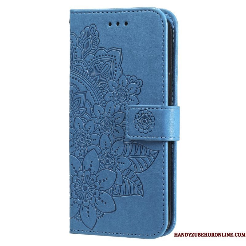 Leren Hoesje voor Xiaomi 13 Met Ketting Strakke Mandala