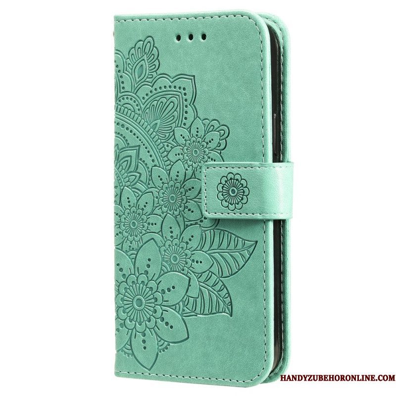 Leren Hoesje voor Xiaomi 13 Met Ketting Strakke Mandala