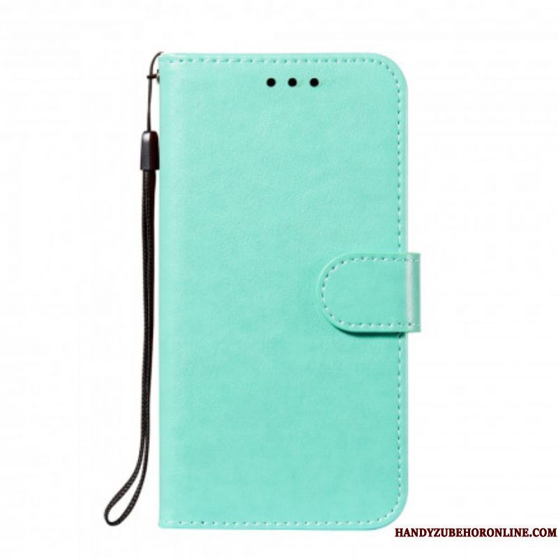 Leren Hoesje voor Xiaomi Redmi Note 10 / 10S Monochrome Lederen Stijl