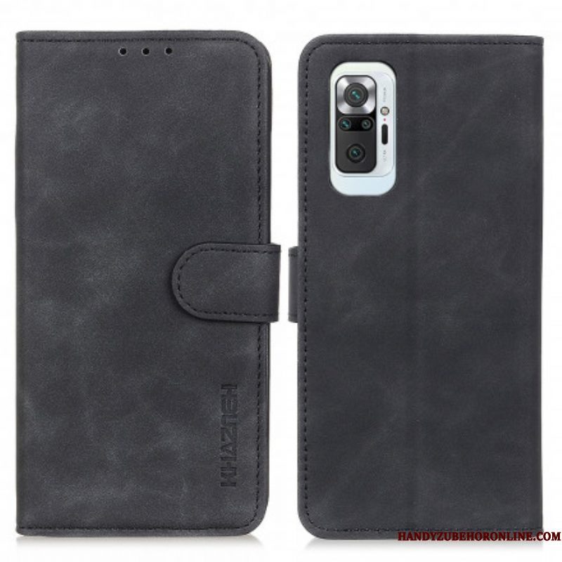 Leren Hoesje voor Xiaomi Redmi Note 10 Pro Khazneh Vintage Leereffect