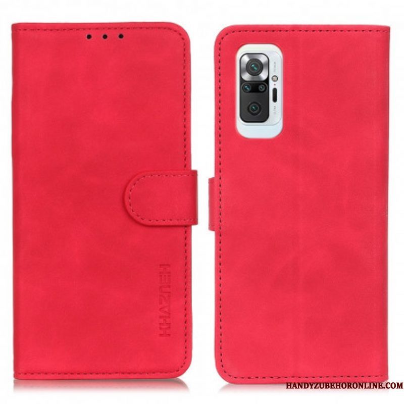 Leren Hoesje voor Xiaomi Redmi Note 10 Pro Khazneh Vintage Leereffect