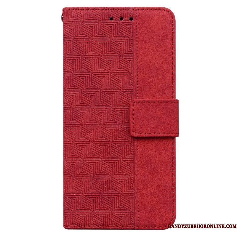 Leren Hoesje voor Xiaomi Redmi Note 11 Pro / 11 Pro 5G Met Ketting Patroon Met Bandjes