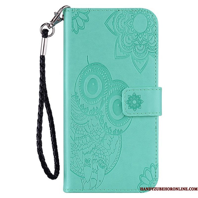 Leren Hoesje voor Xiaomi Redmi Note 11 Pro Plus 5G Mandala Uil