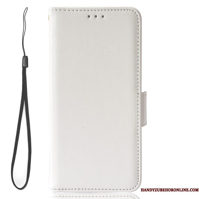 Leren Hoesje voor Xiaomi Redmi Note 12 4G Ultra Fijn Met Lanyard