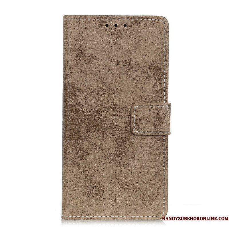 Leren Hoesje voor iPhone 13 Mini Vintage Leereffect