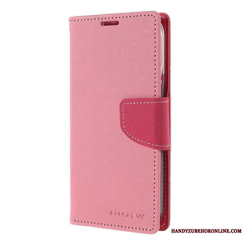 Leren Hoesje voor iPhone 13 Pro Tweekleurige Mercury Goospery