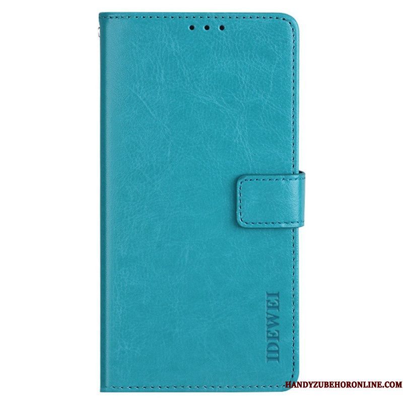 Leren Hoesje voor iPhone 14 Plus Imitatieleer Idewei