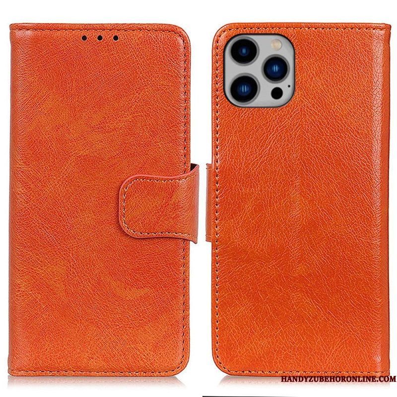 Leren Hoesje voor iPhone 14 Plus Splitnappaleer