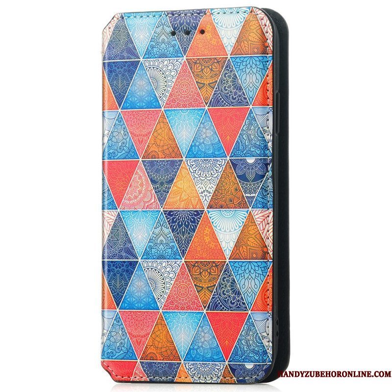 Leren Hoesje voor iPhone 15 Pro Caseneo-grafiek