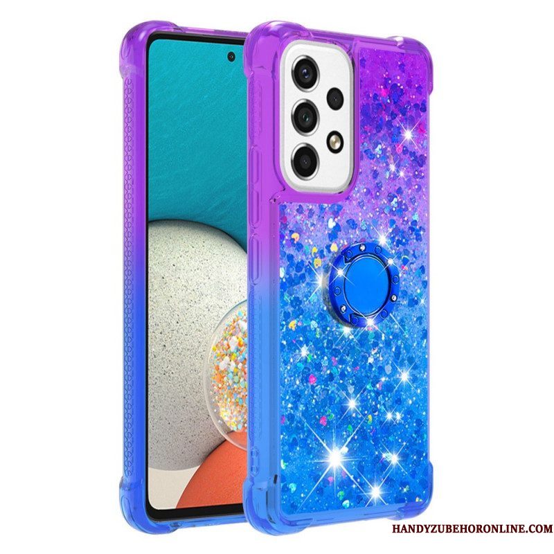 Telefoonhoesje voor Samsung Galaxy A53 5G Glitter Ringbeugel