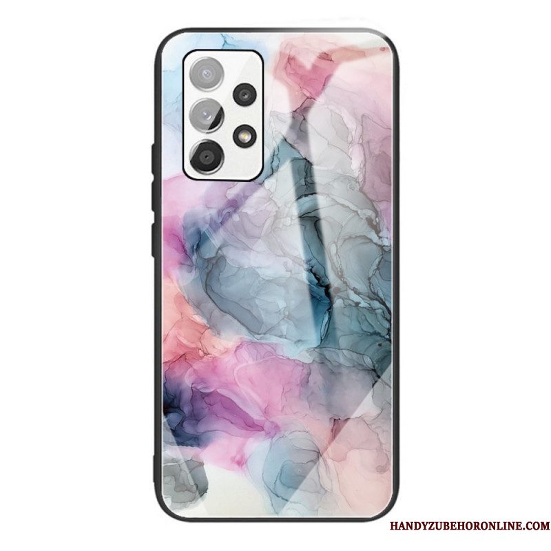Telefoonhoesje voor Samsung Galaxy A53 5G Marmer Gehard Glas