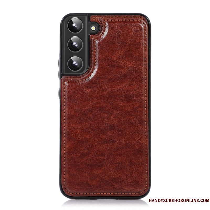 Telefoonhoesje voor Samsung Galaxy S22 5G Design Lederen Kaarthouder Standaard