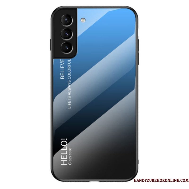 Telefoonhoesje voor Samsung Galaxy S22 Plus 5G Gehard Glas Hallo