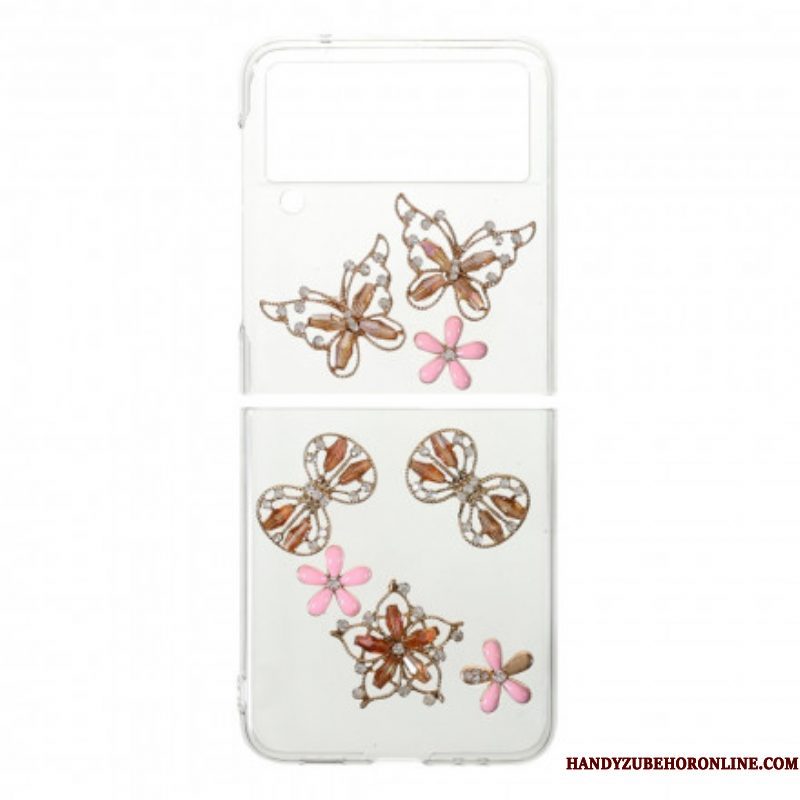 Telefoonhoesje voor Samsung Galaxy Z Flip 3 5G Folio-hoesje Charmes