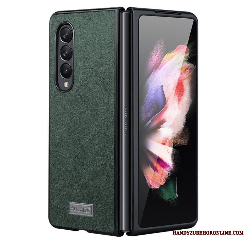 Telefoonhoesje voor Samsung Galaxy Z Fold 3 5G Kunstleer Sulada