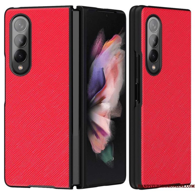 Telefoonhoesje voor Samsung Galaxy Z Fold 4 Geweven Textuur