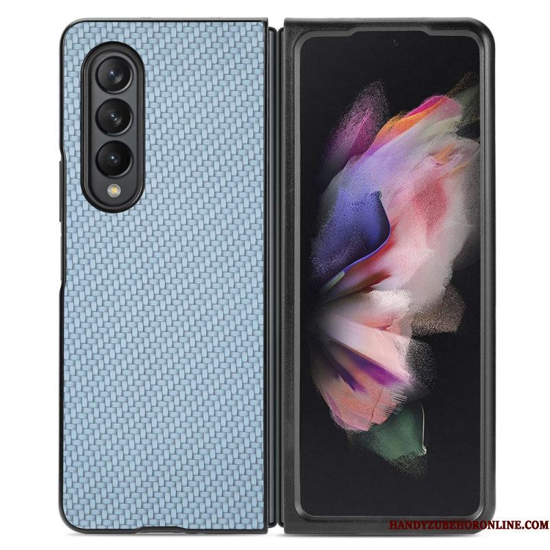 Telefoonhoesje voor Samsung Galaxy Z Fold 4 Koolstofvezel Met Geweven Effect