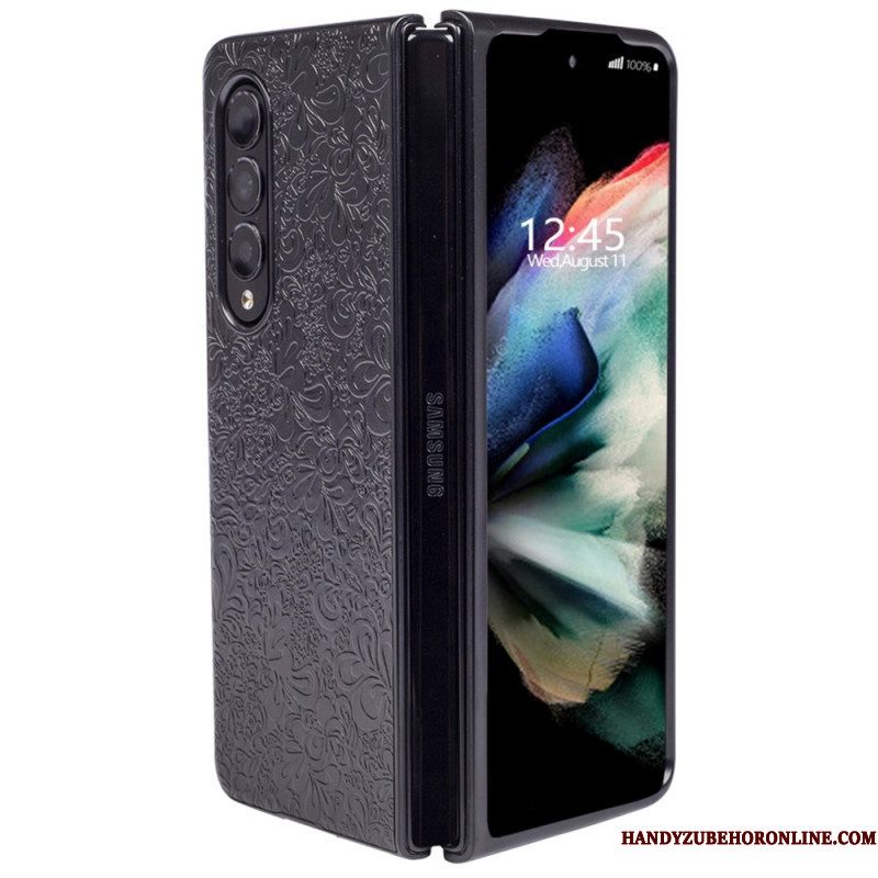 Telefoonhoesje voor Samsung Galaxy Z Fold 4 Reliëf Arabesk