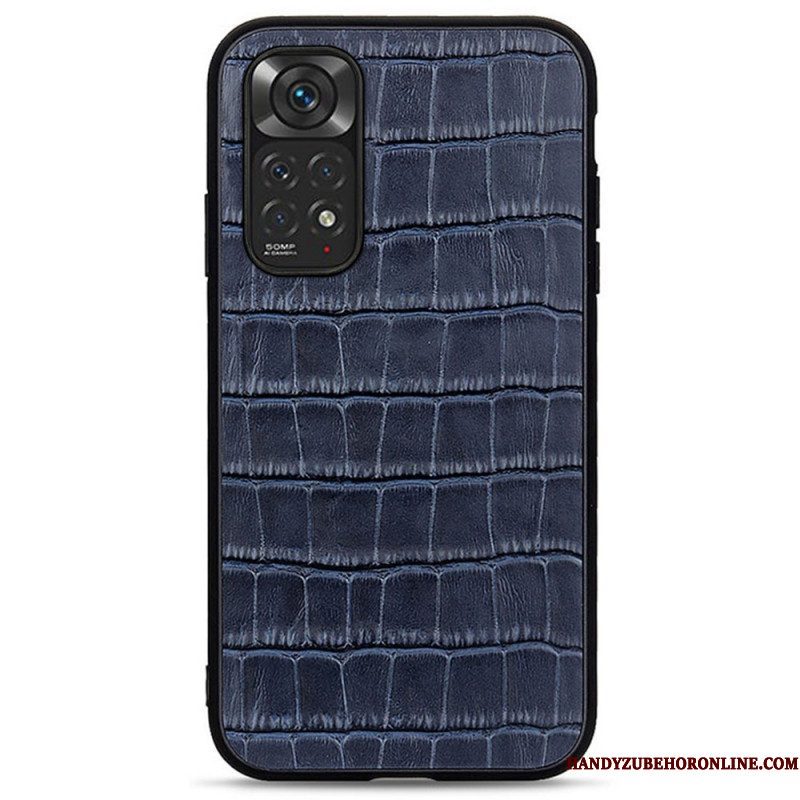 Telefoonhoesje voor Xiaomi Redmi Note 11 / 11S Krokodillenhuid-effect