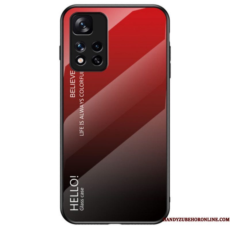 Telefoonhoesje voor Xiaomi Redmi Note 11 Pro Plus 5G Gehard Glas Hallo