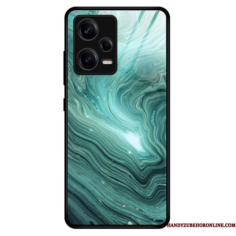 Telefoonhoesje voor Xiaomi Redmi Note 12 Pro Marmeren Kleuren Gehard Glas