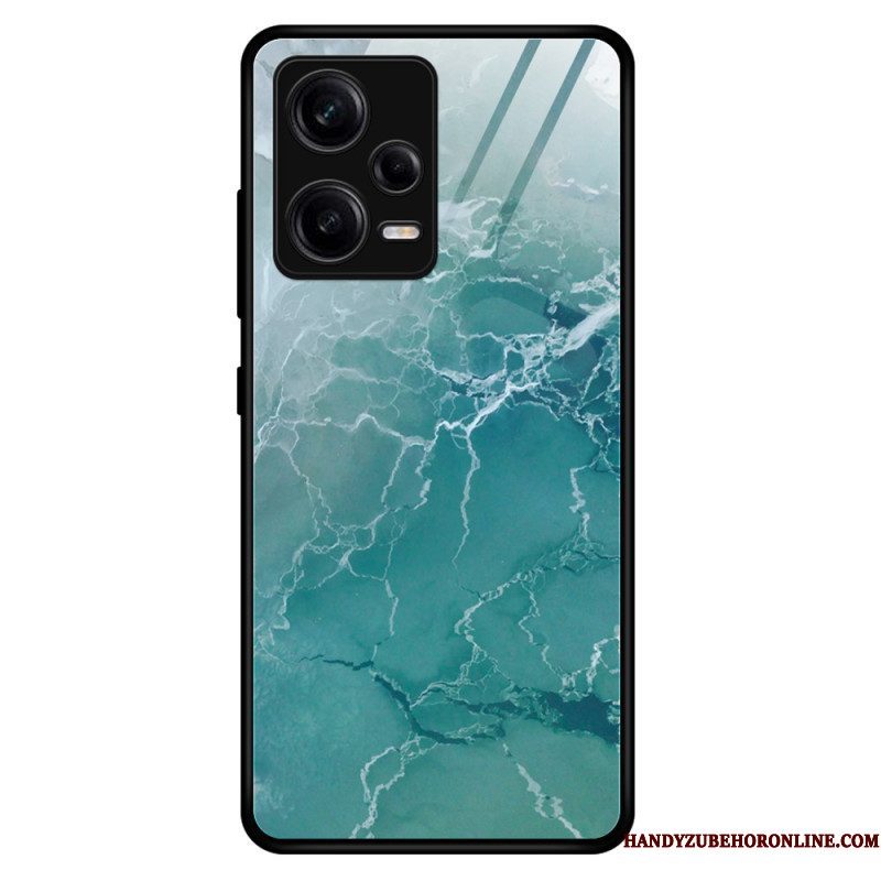 Telefoonhoesje voor Xiaomi Redmi Note 12 Pro Marmeren Kleuren Gehard Glas