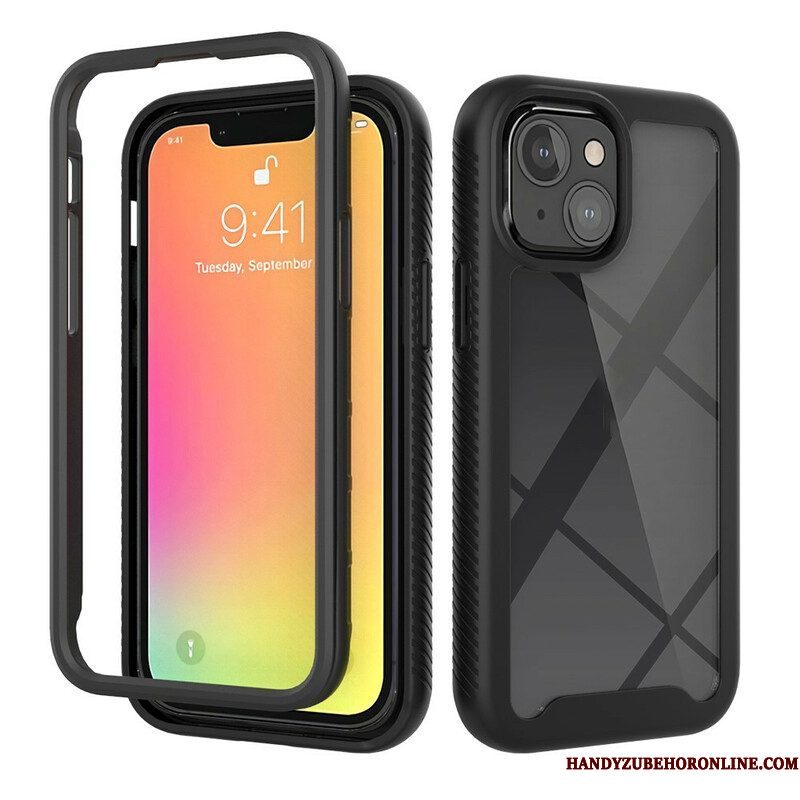 Telefoonhoesje voor iPhone 13 Mini Hybride Ontwerp Siliconen Randen