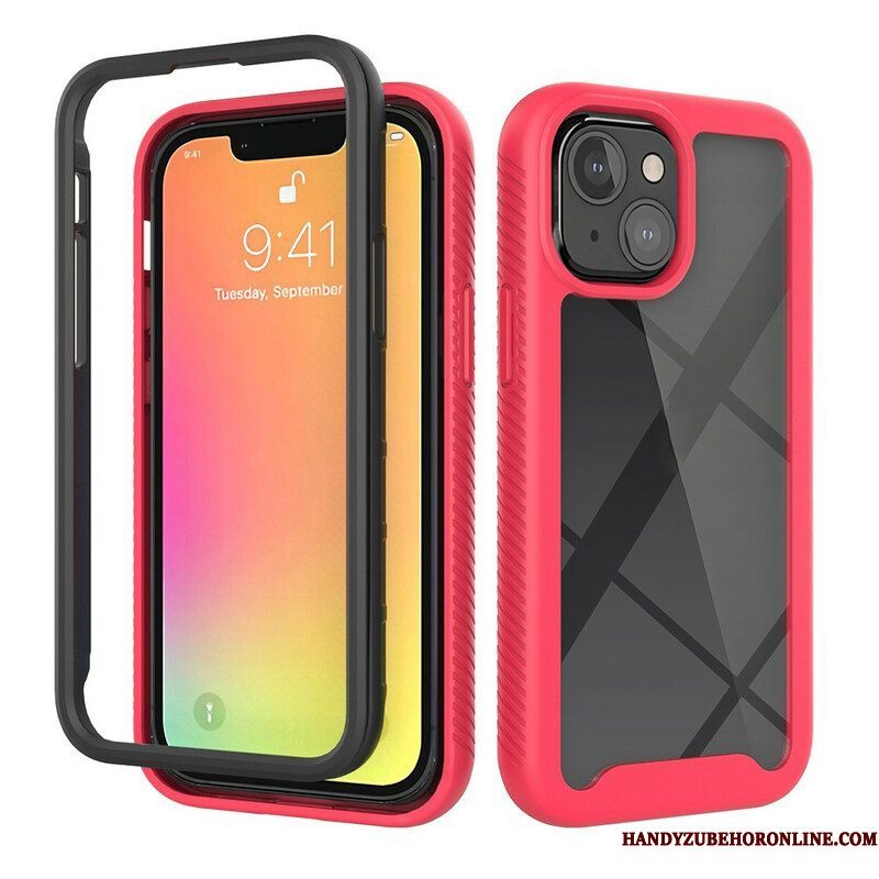 Telefoonhoesje voor iPhone 13 Mini Hybride Ontwerp Siliconen Randen