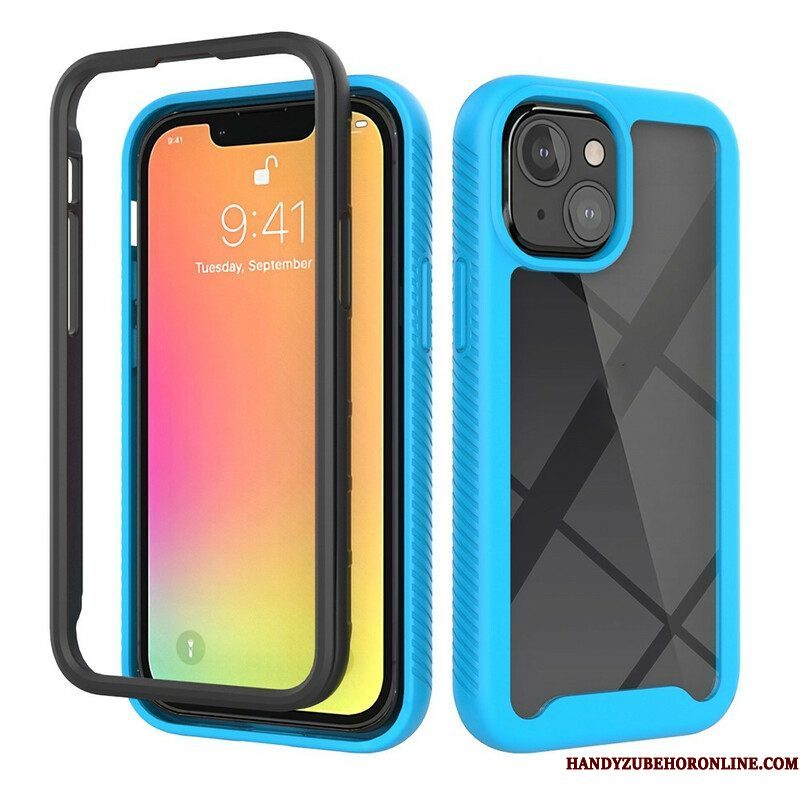 Telefoonhoesje voor iPhone 13 Mini Hybride Ontwerp Siliconen Randen