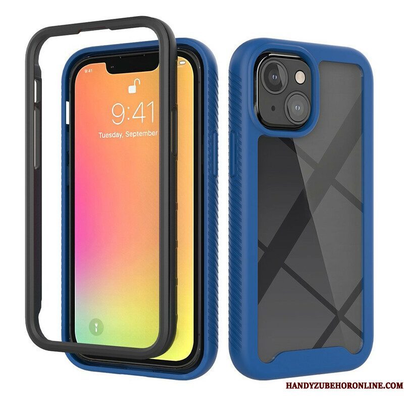 Telefoonhoesje voor iPhone 13 Mini Hybride Ontwerp Siliconen Randen