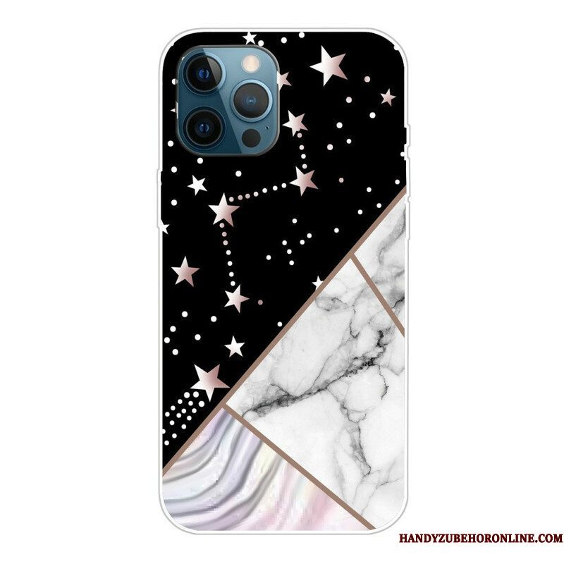 Telefoonhoesje voor iPhone 13 Pro Variabel Geometrisch Marmer