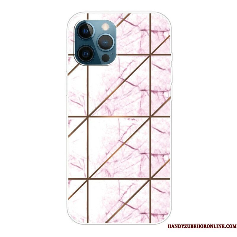 Telefoonhoesje voor iPhone 13 Pro Variabel Geometrisch Marmer