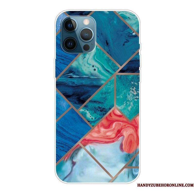 Telefoonhoesje voor iPhone 13 Pro Variabel Geometrisch Marmer