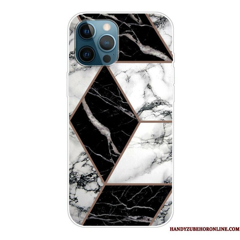 Telefoonhoesje voor iPhone 13 Pro Variabel Geometrisch Marmer