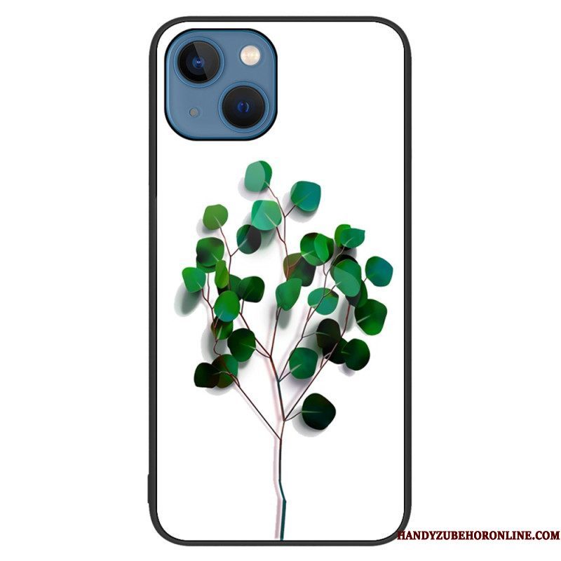 Telefoonhoesje voor iPhone 15 Plus Plantaardig Gehard Glas