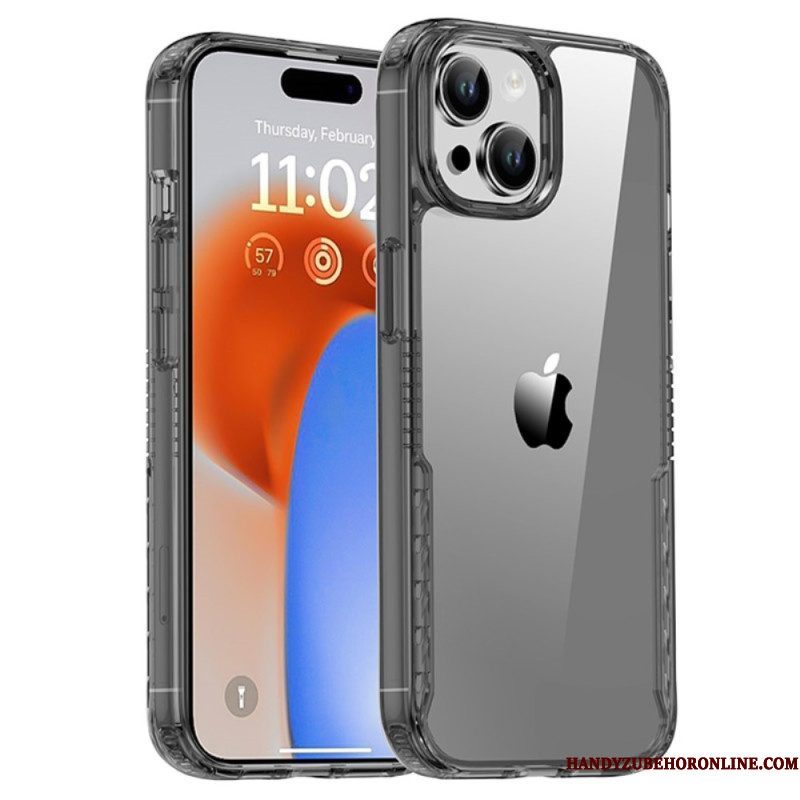 Telefoonhoesje voor iPhone 15 Transparant Getint Ipaky