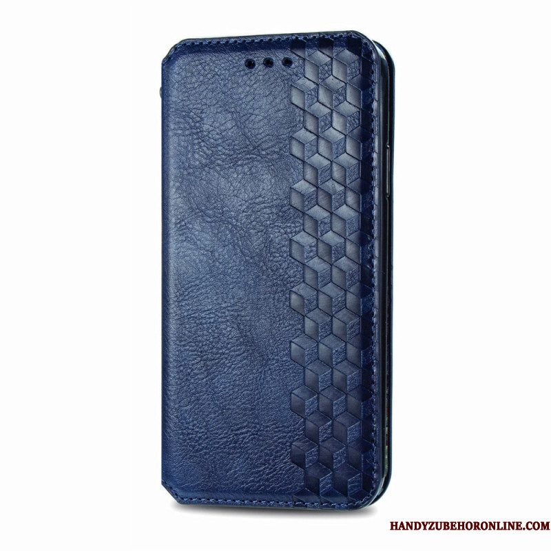 Bescherming Hoesje voor Motorola Edge 20 Pro Folio-hoesje Leereffect Diamanttextuur