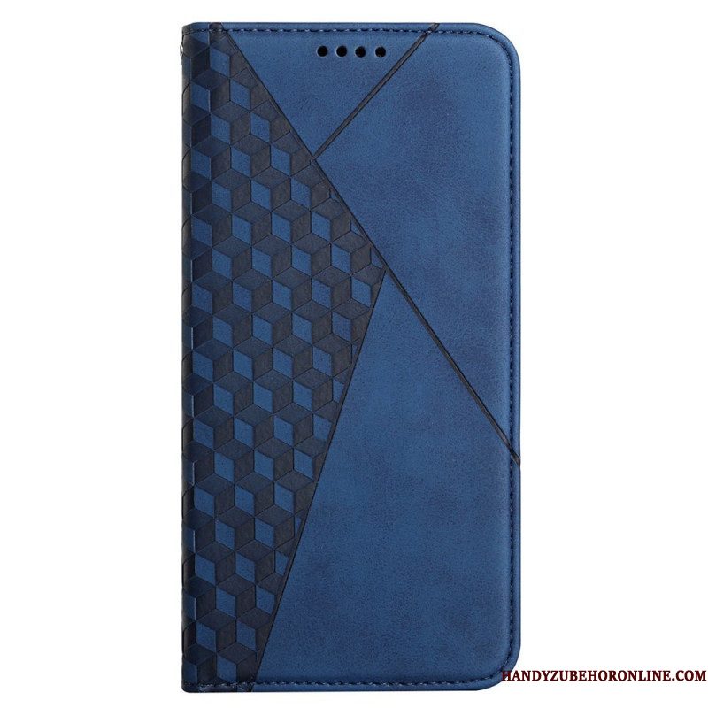 Bescherming Hoesje voor Samsung Galaxy M12 / A12 Folio-hoesje Geo Leereffect