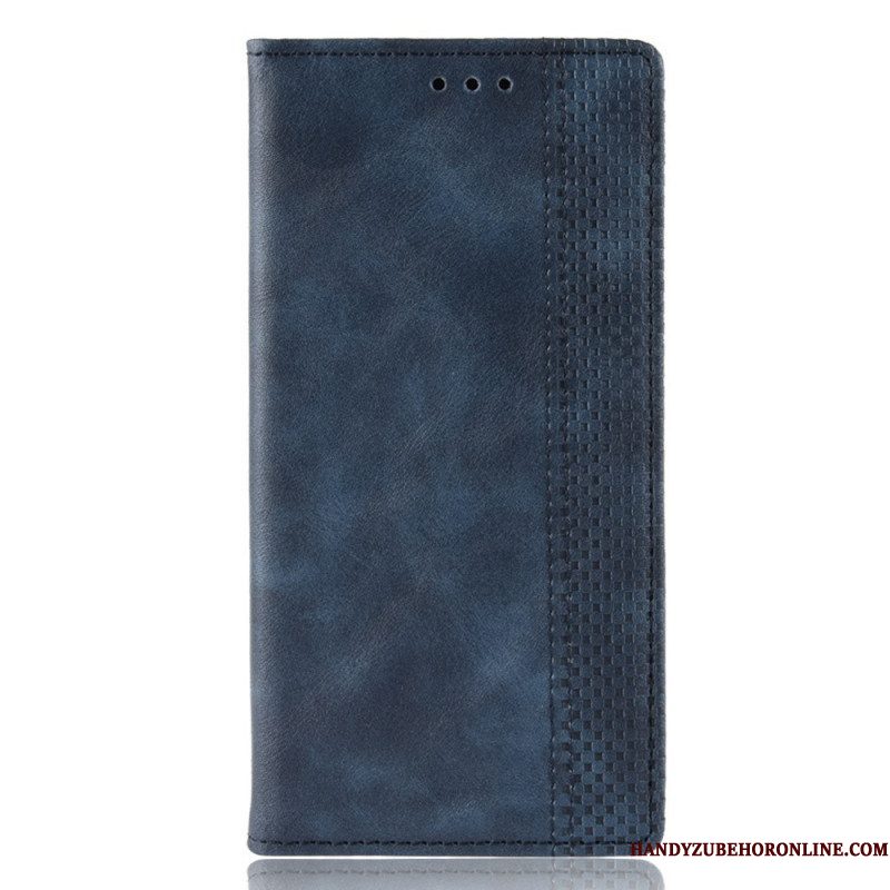 Bescherming Hoesje voor Samsung Galaxy M32 Folio-hoesje Gestileerd Vintage Leereffect