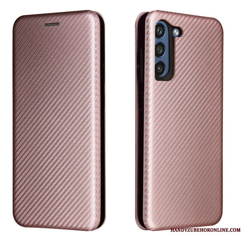 Bescherming Hoesje voor Samsung Galaxy S21 FE Folio-hoesje Koolstofvezel