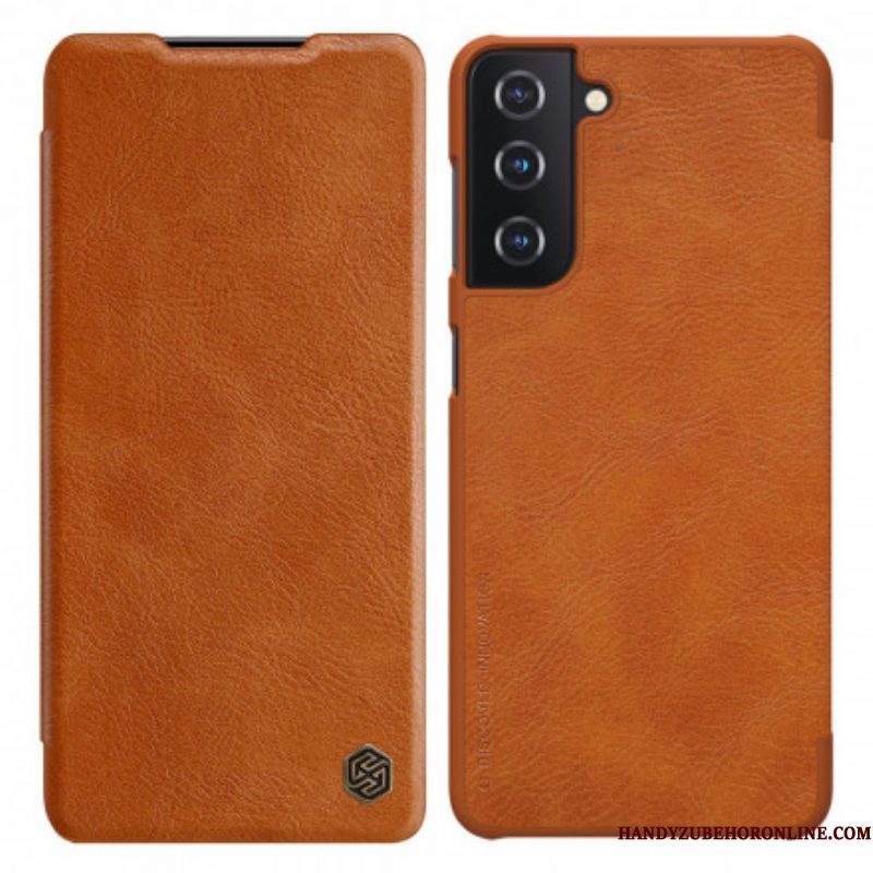 Bescherming Hoesje voor Samsung Galaxy S21 Plus 5G Folio-hoesje Nillkin Qin-serie