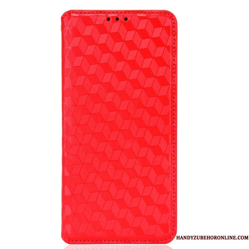 Bescherming Hoesje voor Samsung Galaxy S22 Plus 5G Folio-hoesje Diamant Leereffect