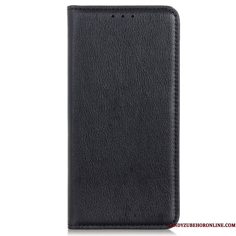 Bescherming Hoesje voor Samsung Galaxy S22 Ultra 5G Folio-hoesje Elegantie Split Litchi Leer