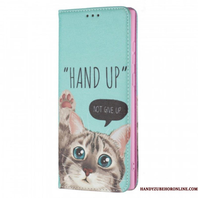 Bescherming Hoesje voor Samsung Galaxy S22 Ultra 5G Folio-hoesje Hand Omhoog