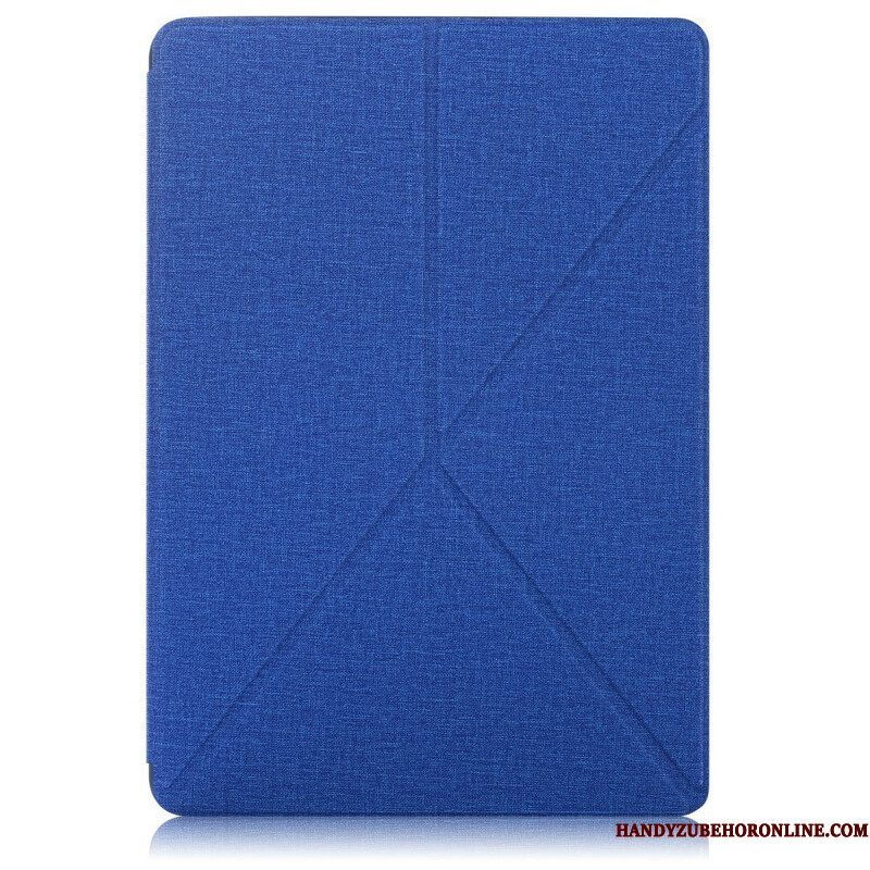 Bescherming Hoesje voor Samsung Galaxy Tab S7 FE Origami Stof Textuur